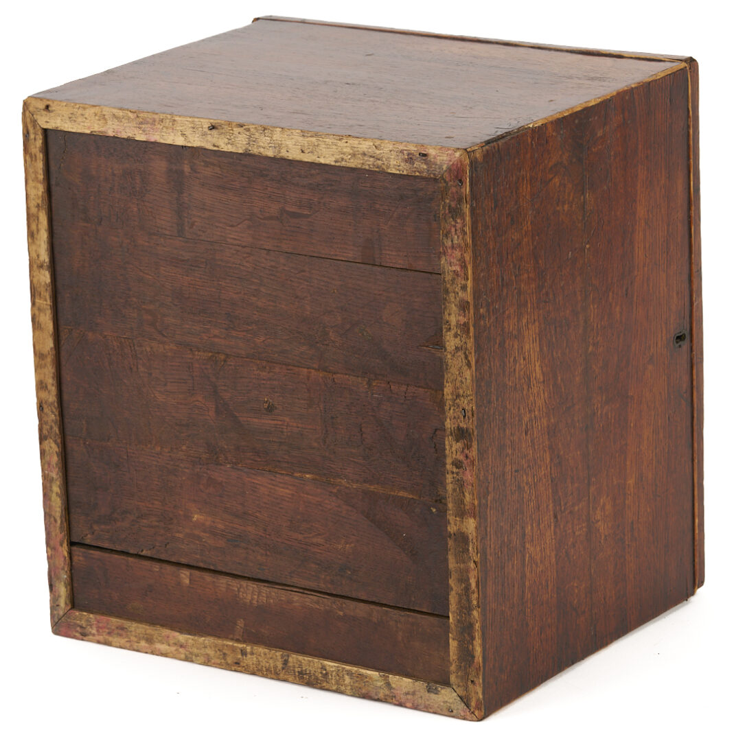 Lot 858: Boulle Marquetry Double Inkstand Plus Bottle Case