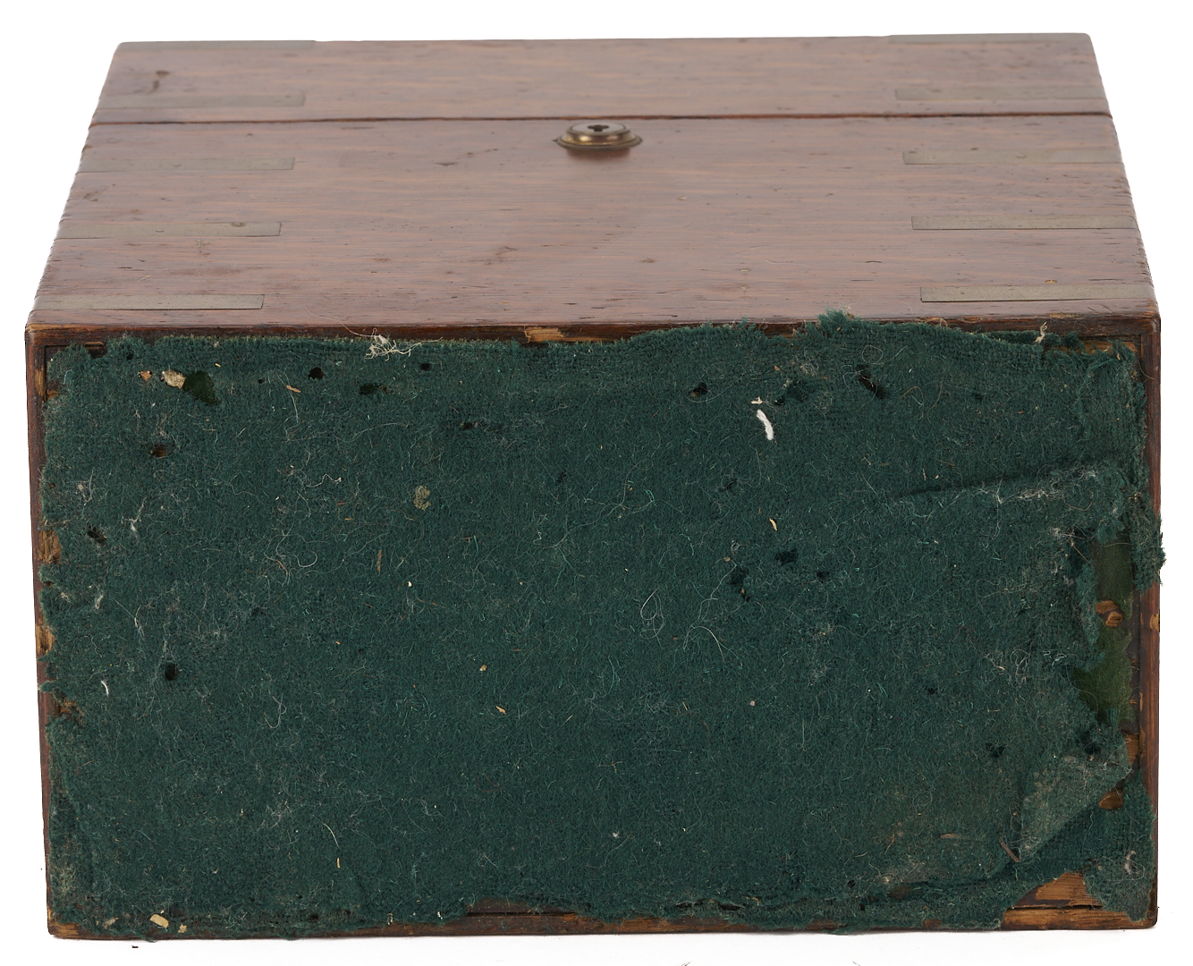 Lot 859: 3 Brass Bound or Inlay Wooden Boxes