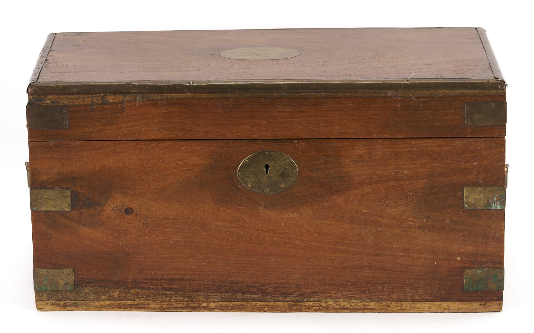 Lot 859: 3 Brass Bound or Inlay Wooden Boxes