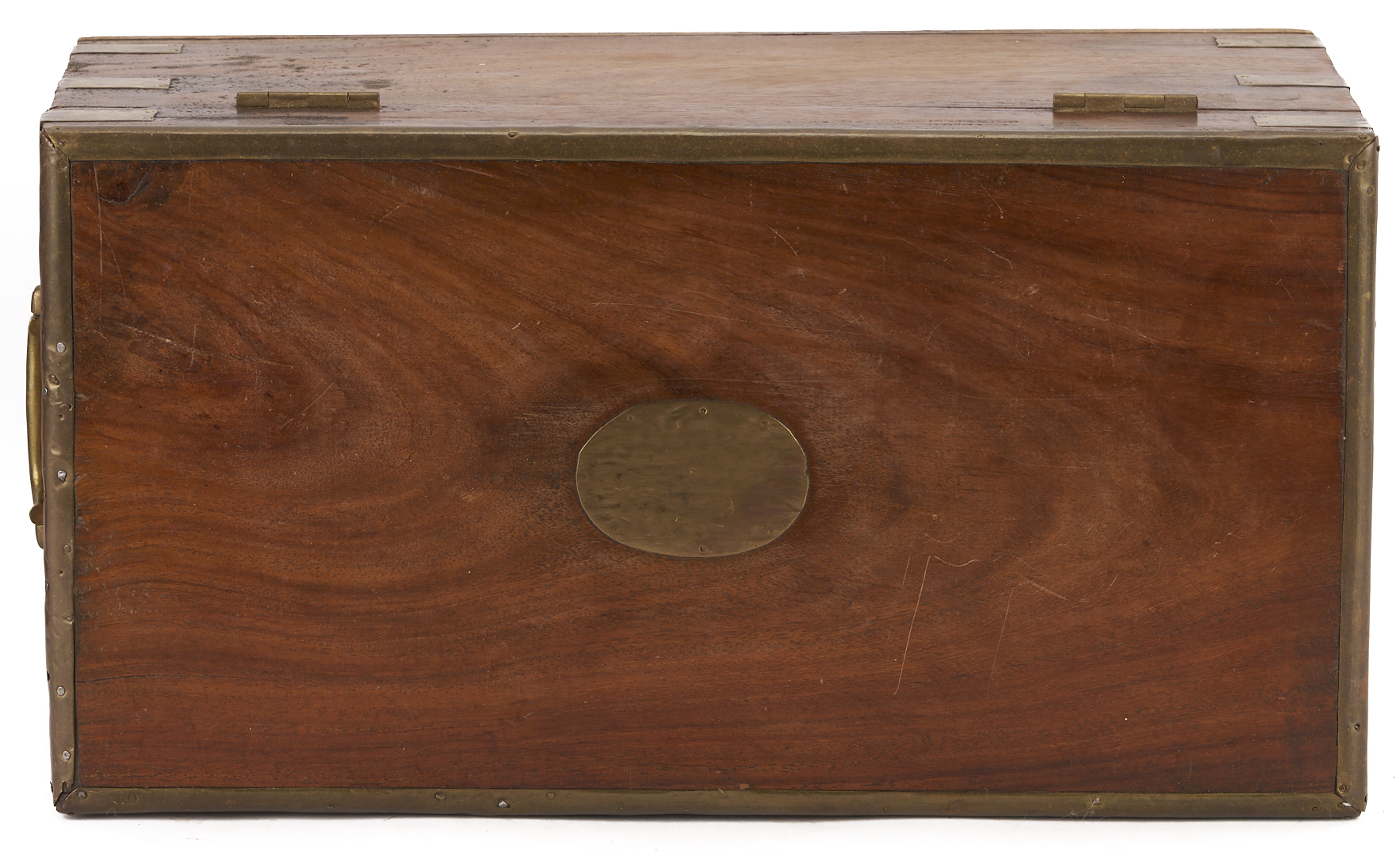 Lot 859: 3 Brass Bound or Inlay Wooden Boxes