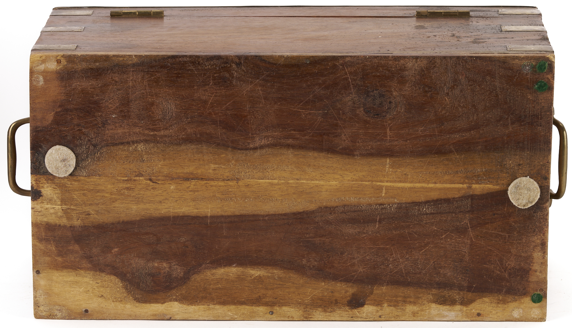 Lot 859: 3 Brass Bound or Inlay Wooden Boxes