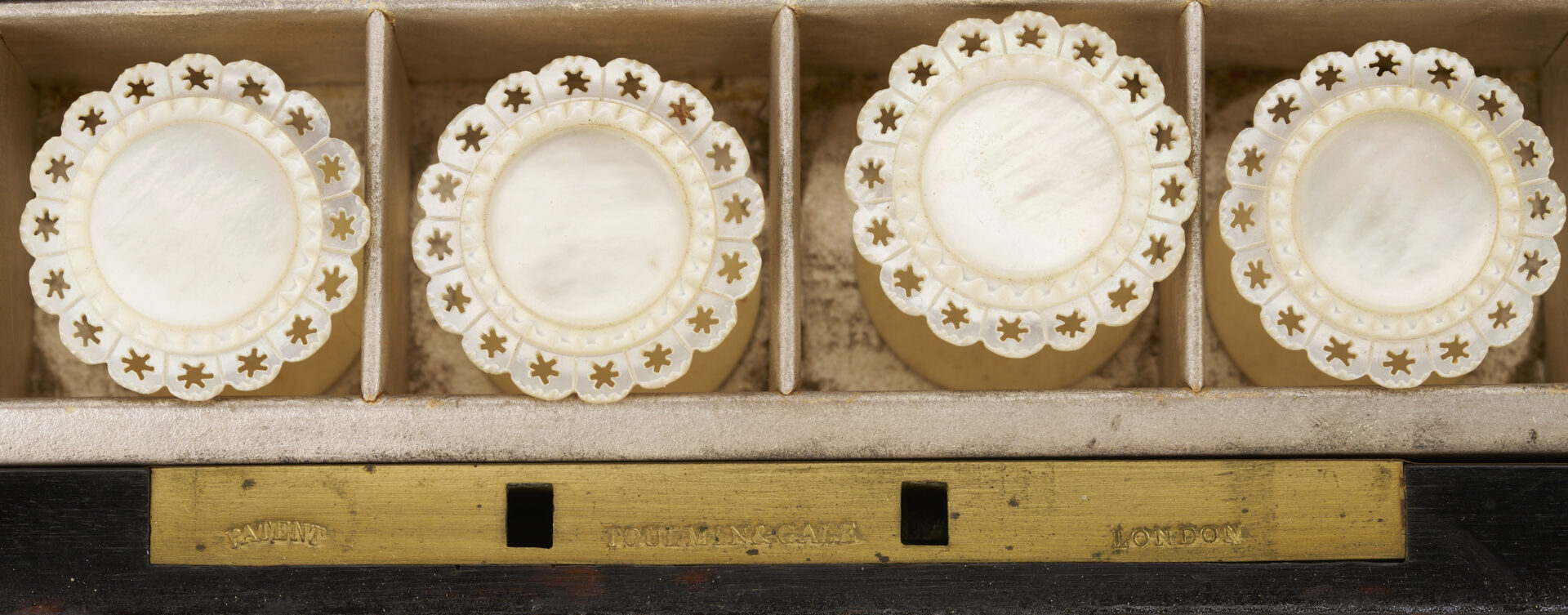 Lot 860: Toulmin & Gale Coromandel Sewing & Writing Box w/ Stand