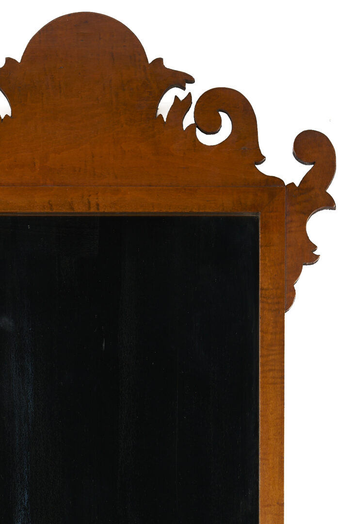 Lot 861: American Cherry Chippendale Style Mirror