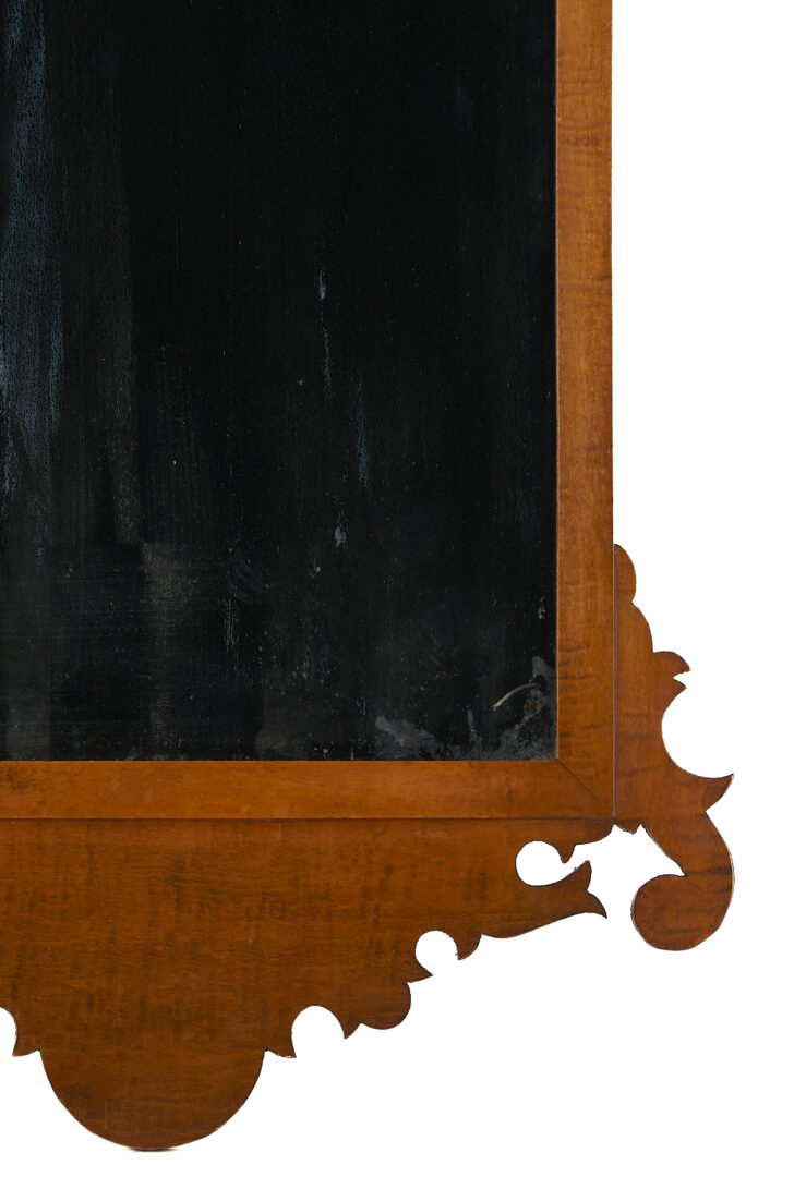 Lot 861: American Cherry Chippendale Style Mirror
