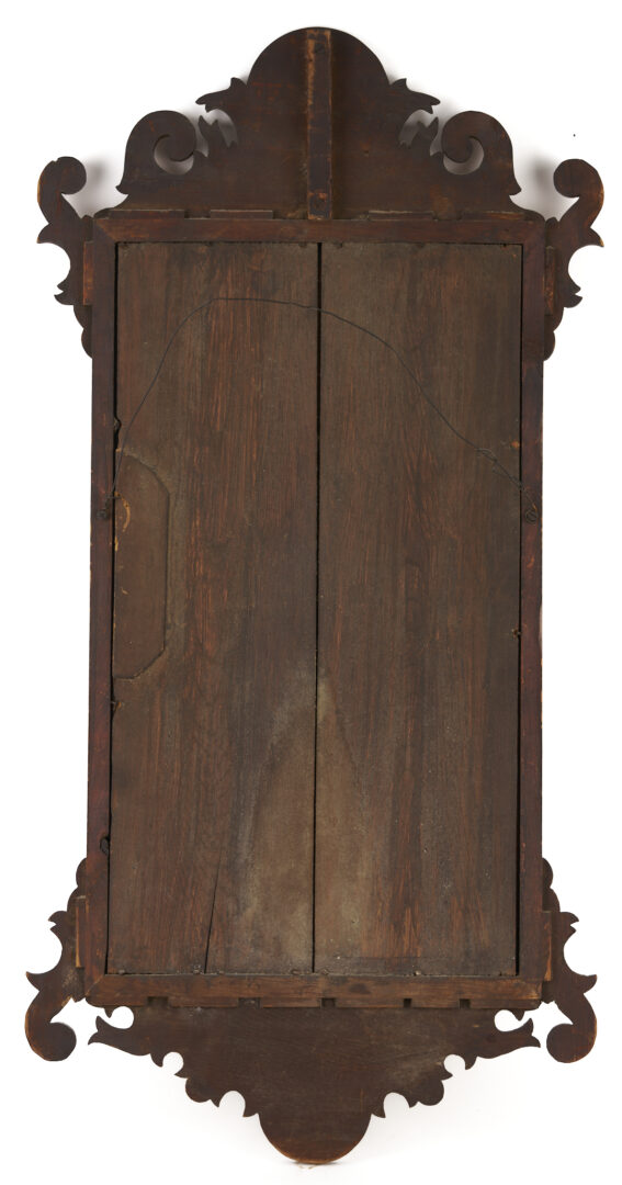 Lot 861: American Cherry Chippendale Style Mirror