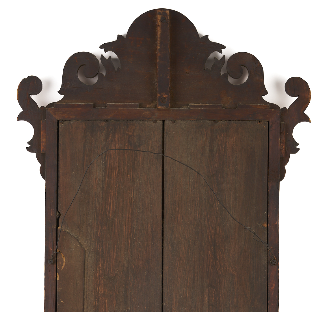 Lot 861: American Cherry Chippendale Style Mirror