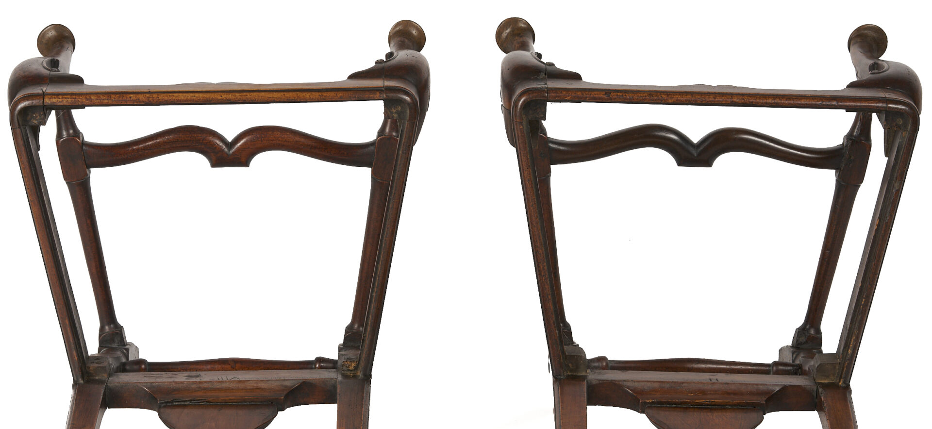 Lot 863: Pair Queen Anne Period Chairs