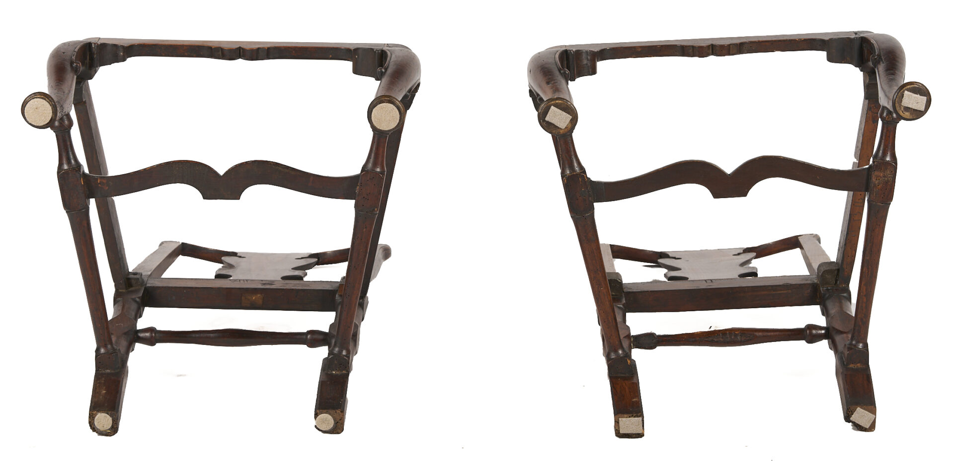 Lot 863: Pair Queen Anne Period Chairs