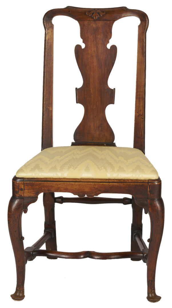 Lot 863: Pair Queen Anne Period Chairs