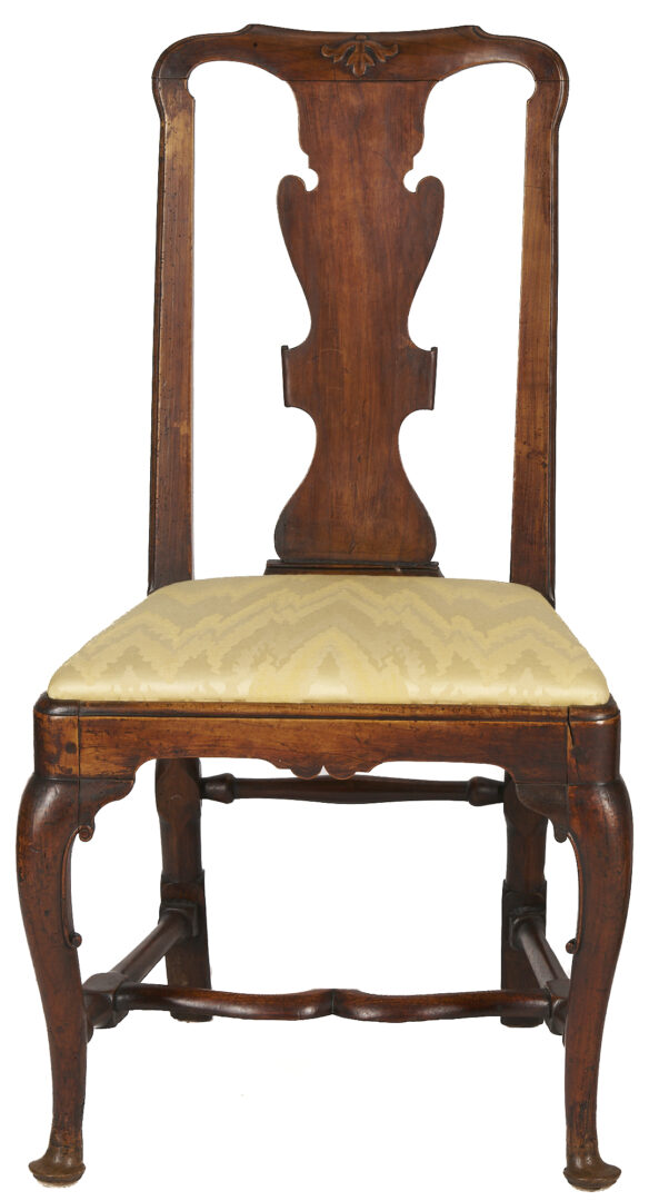 Lot 863: Pair Queen Anne Period Chairs