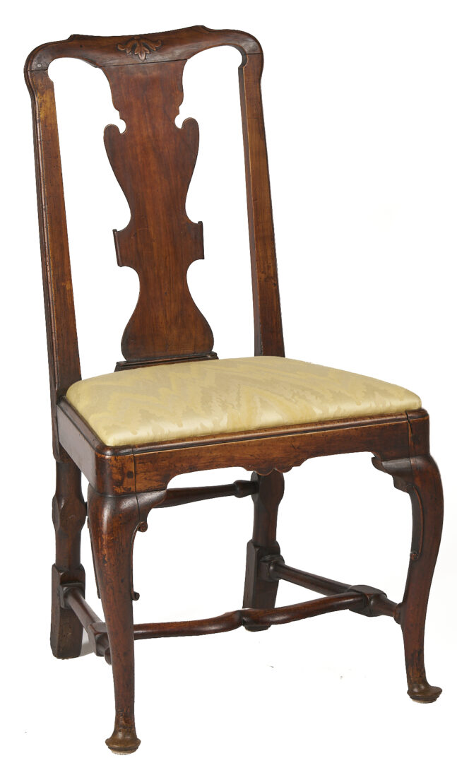 Lot 863: Pair Queen Anne Period Chairs