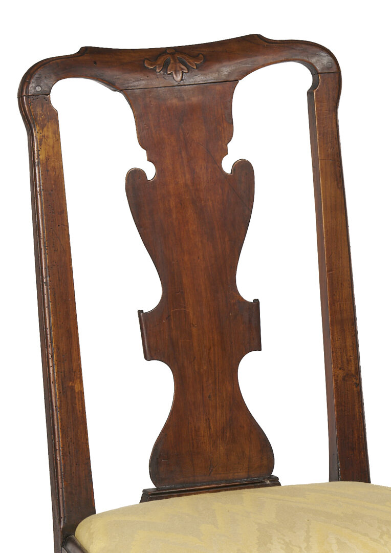 Lot 863: Pair Queen Anne Period Chairs