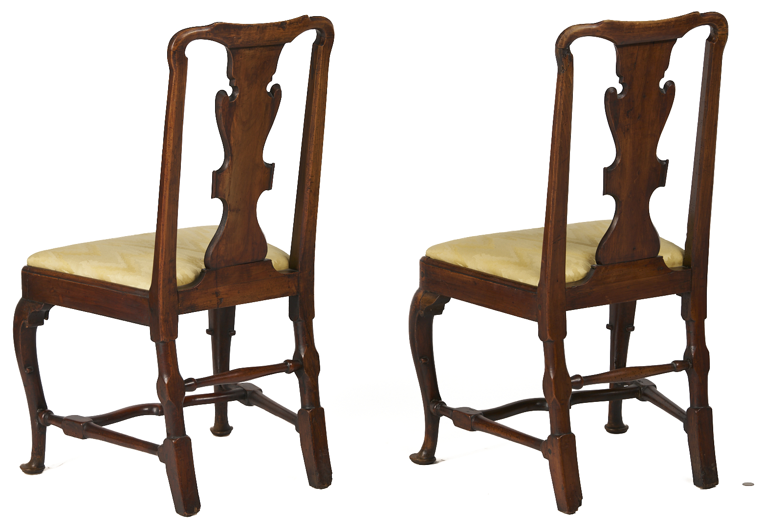 Lot 863: Pair Queen Anne Period Chairs