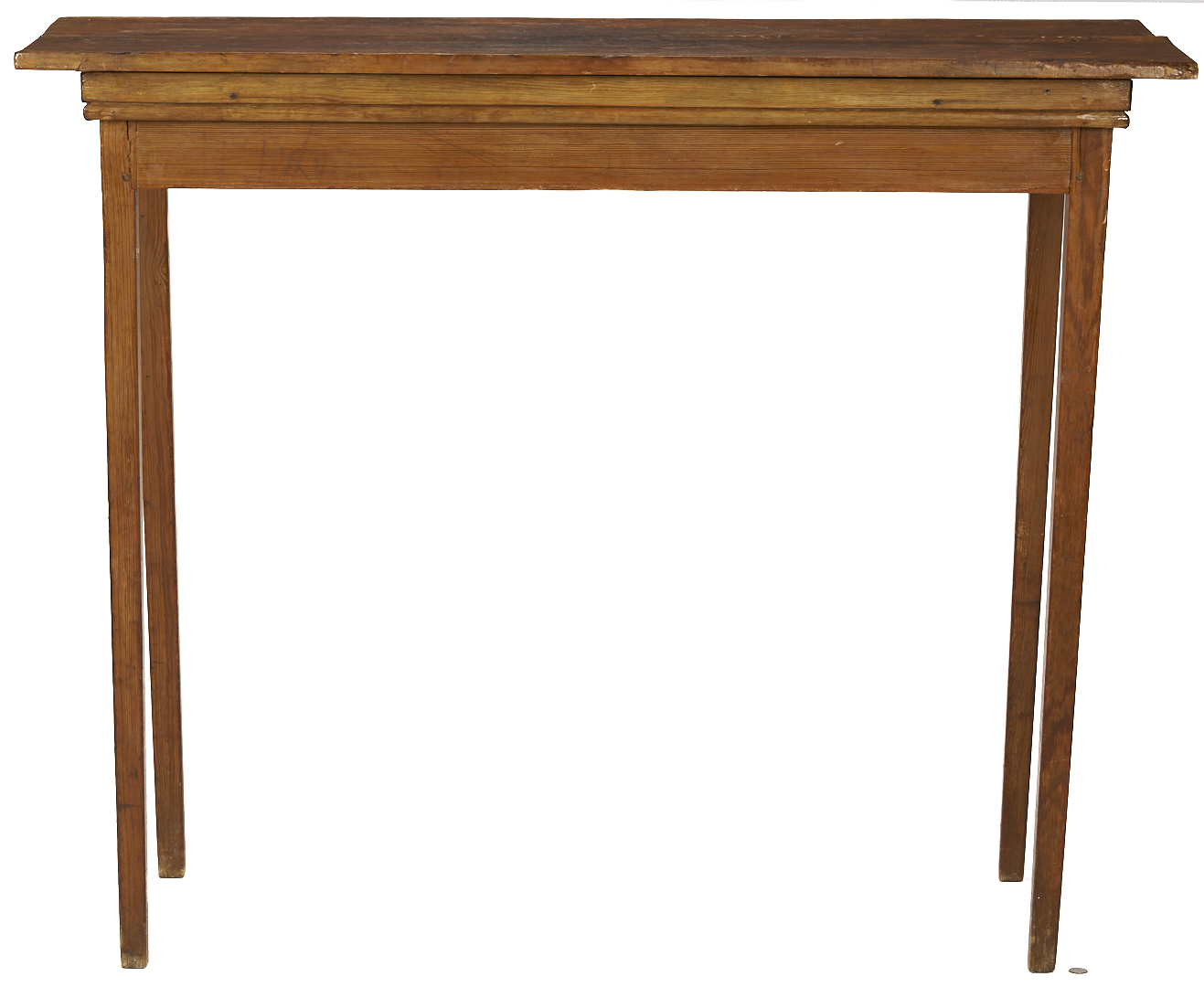 Lot 867: 19th Century Southern Yellow Pine Hunt Table or Hunt Board