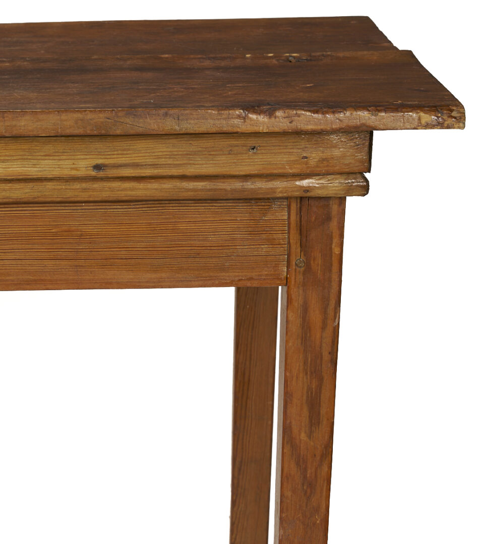 Lot 867: 19th Century Southern Yellow Pine Hunt Table or Hunt Board