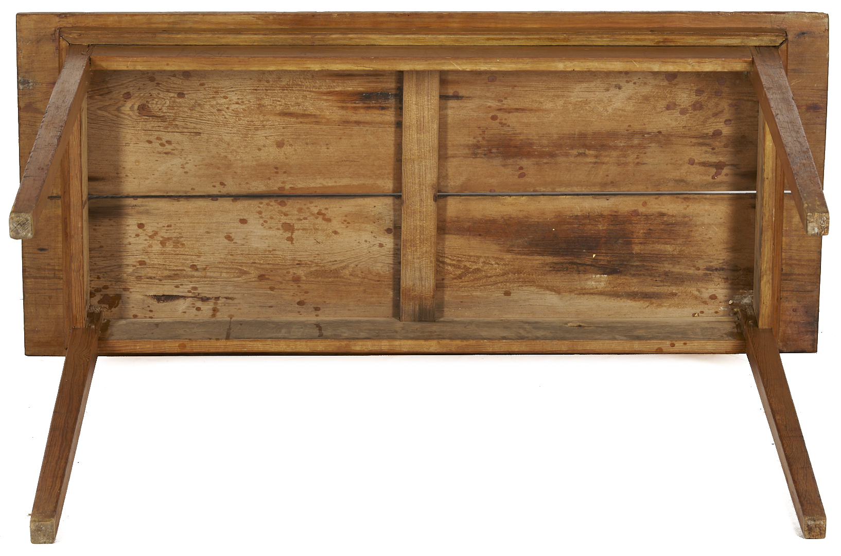 Lot 867: 19th Century Southern Yellow Pine Hunt Table or Hunt Board