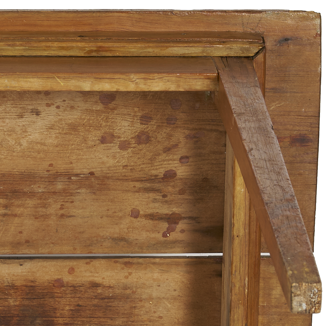 Lot 867: 19th Century Southern Yellow Pine Hunt Table or Hunt Board