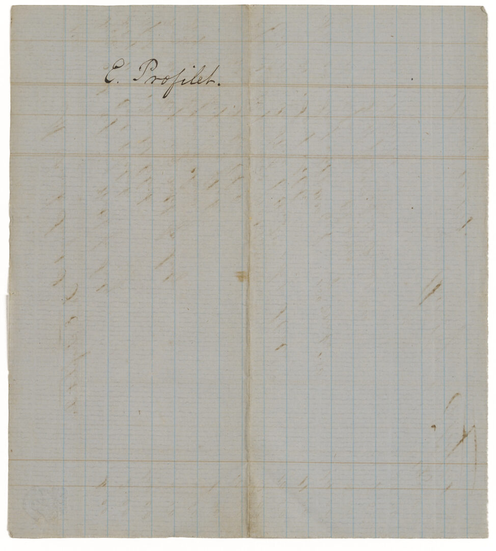 Lot 86: Profilet Coin Silver Ladle & Archive of Merrill/Ferguson Family, MS/LA Plantation