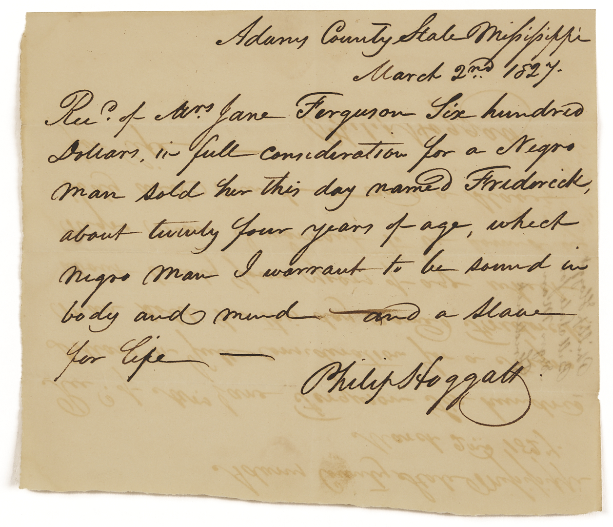 Lot 86: Profilet Coin Silver Ladle & Archive of Merrill/Ferguson Family, MS/LA Plantation