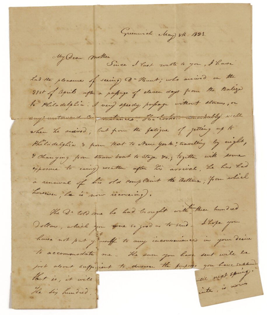 Lot 86: Profilet Coin Silver Ladle & Archive of Merrill/Ferguson Family, MS/LA Plantation