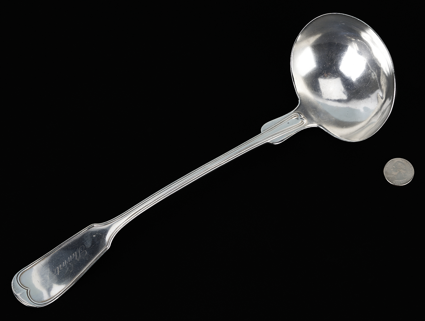 Lot 86: Profilet Coin Silver Ladle & Archive of Merrill/Ferguson Family, MS/LA Plantation