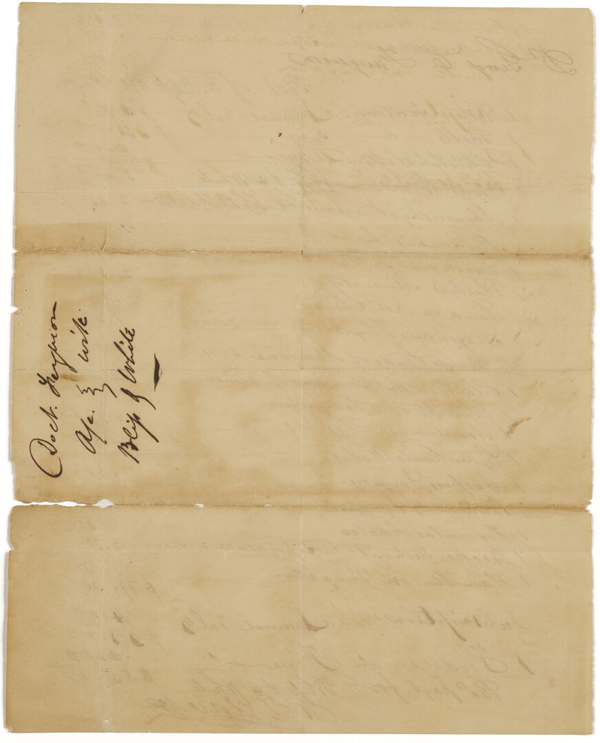 Lot 86: Profilet Coin Silver Ladle & Archive of Merrill/Ferguson Family, MS/LA Plantation