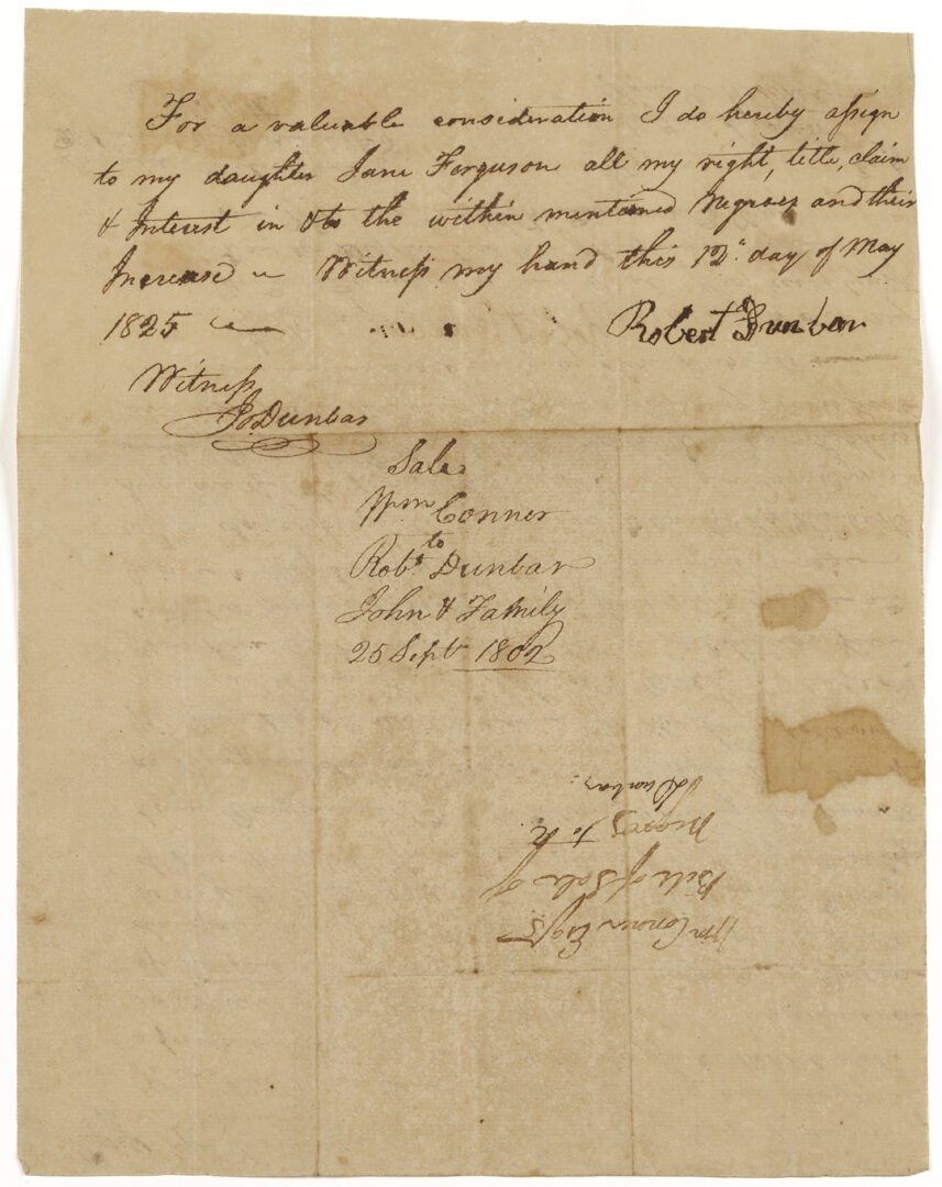 Lot 86: Profilet Coin Silver Ladle & Archive of Merrill/Ferguson Family, MS/LA Plantation