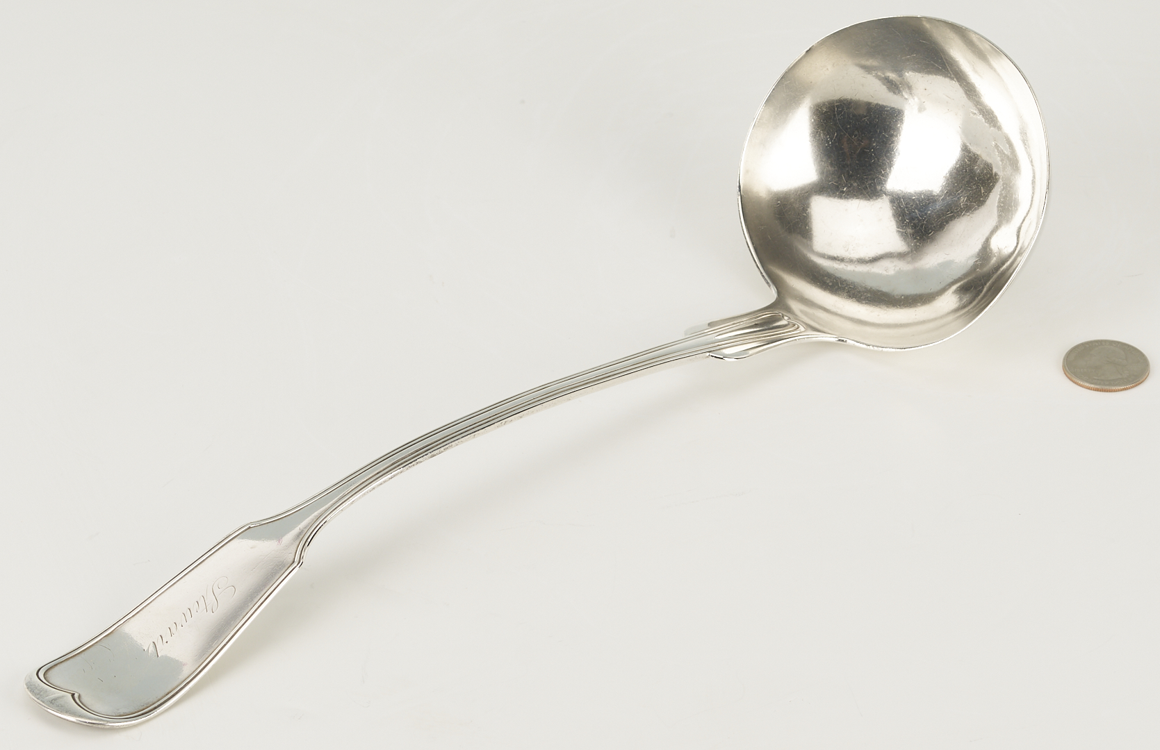 Lot 86: Profilet Coin Silver Ladle & Archive of Merrill/Ferguson Family, MS/LA Plantation
