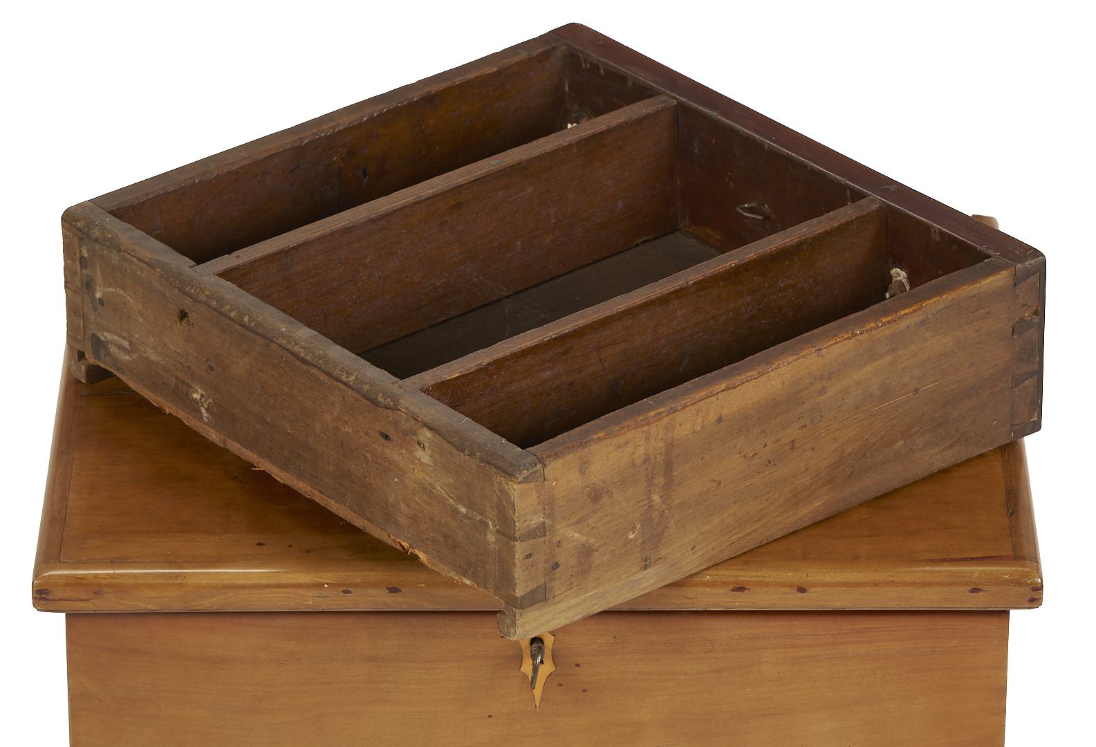 Lot 870: Middle TN Diminutive Cherry Sugar Chest