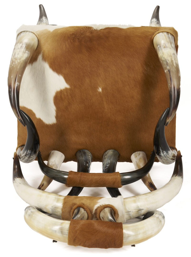 Lot 871: American Steer Horn Chair