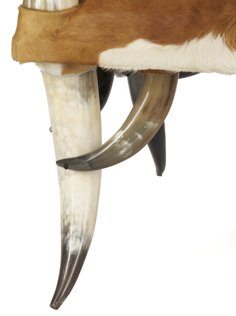 Lot 871: American Steer Horn Chair