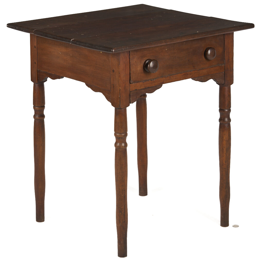 Lot 872: East TN Walnut One Drawer Table