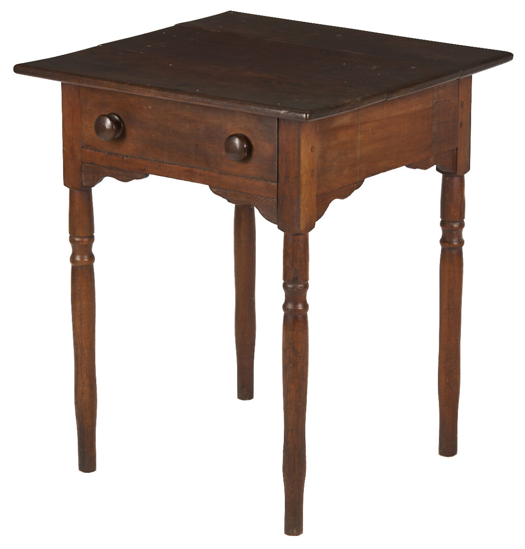 Lot 872: East TN Walnut One Drawer Table