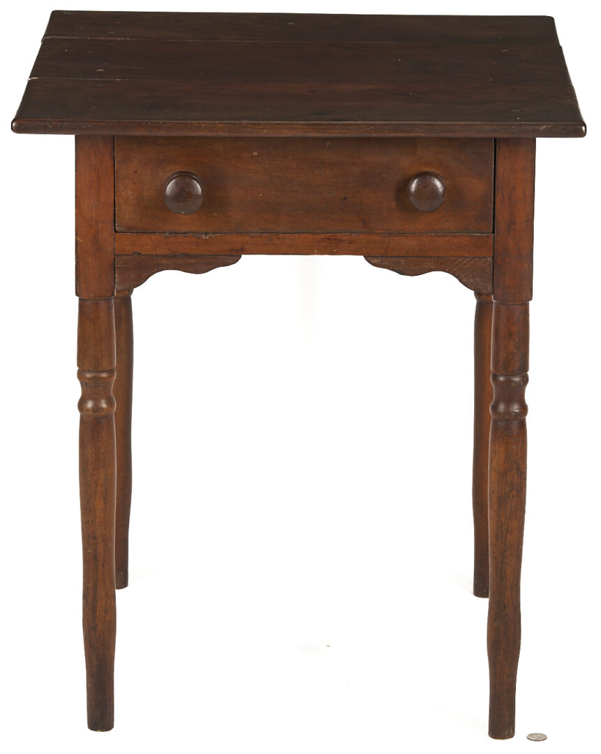 Lot 872: East TN Walnut One Drawer Table