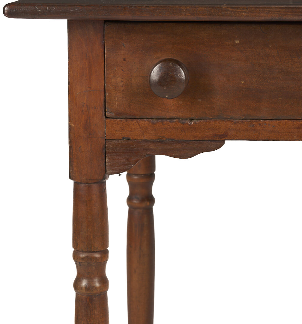 Lot 872: East TN Walnut One Drawer Table