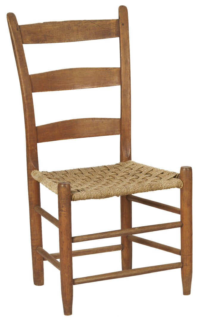 Lot 874: 2 TN 19th C. Chairs Incl. Dick Poyner