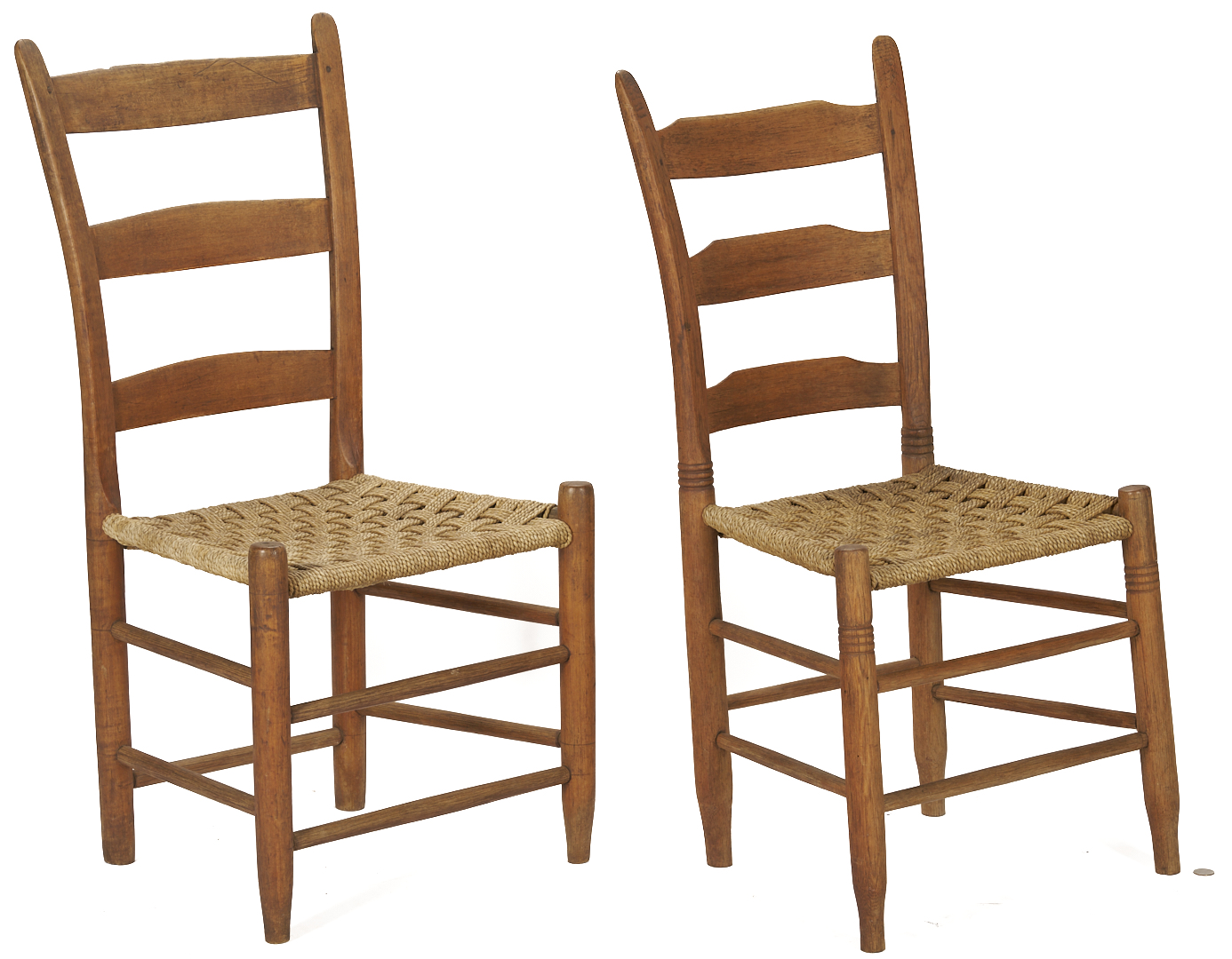 Lot 874: 2 TN 19th C. Chairs Incl. Dick Poyner