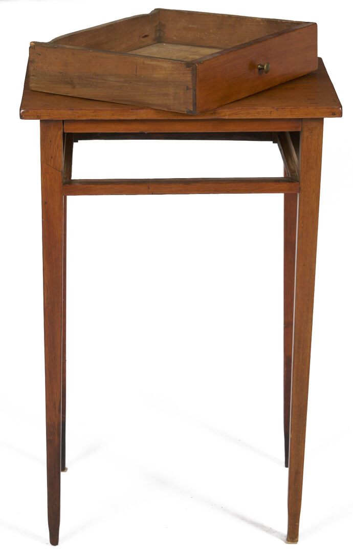 Lot 875: Diminutive East TN One-Drawer Hepplewhite Stand