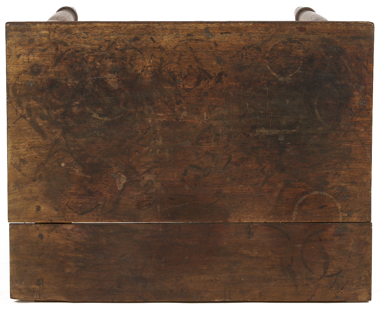 Lot 876: Walnut One Drawer Table