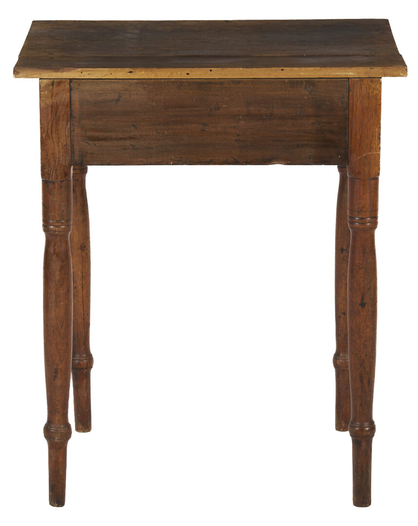 Lot 876: Walnut One Drawer Table