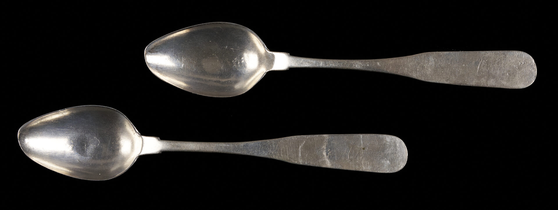 Lot 87: 2 Coin Silver Spoons attrib. Elliston, Nashville