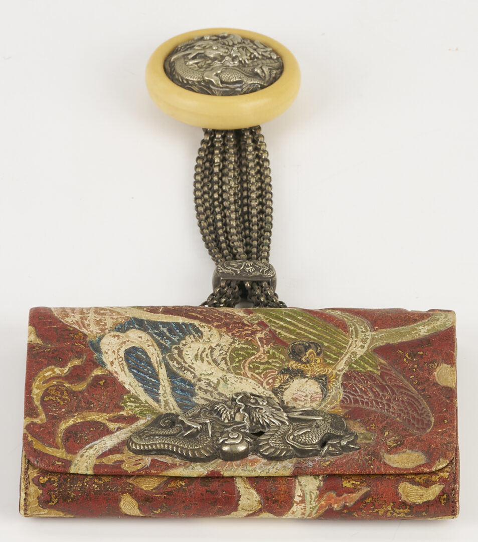 Lot 881: Tobacco Pouch and 5 Snuff Bottles, Including Jade