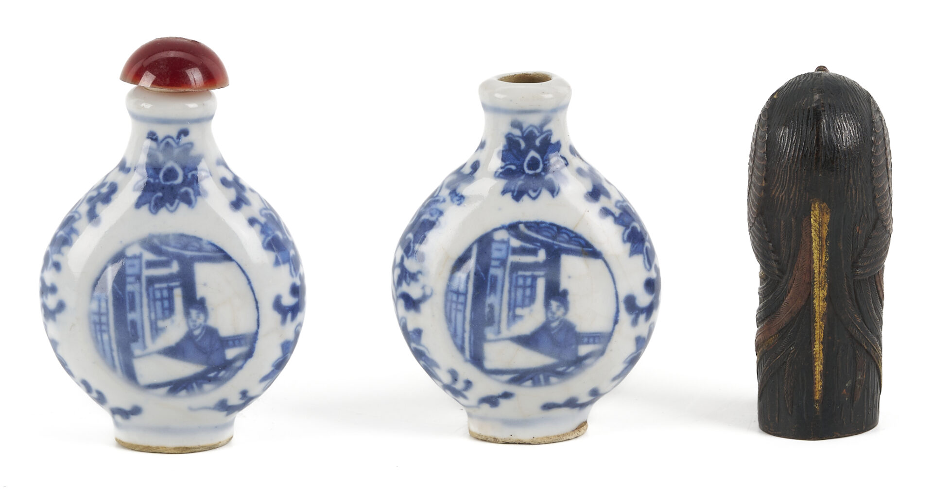 Lot 882: 11 Asian Deocrative Items. incl. Netsukes and More