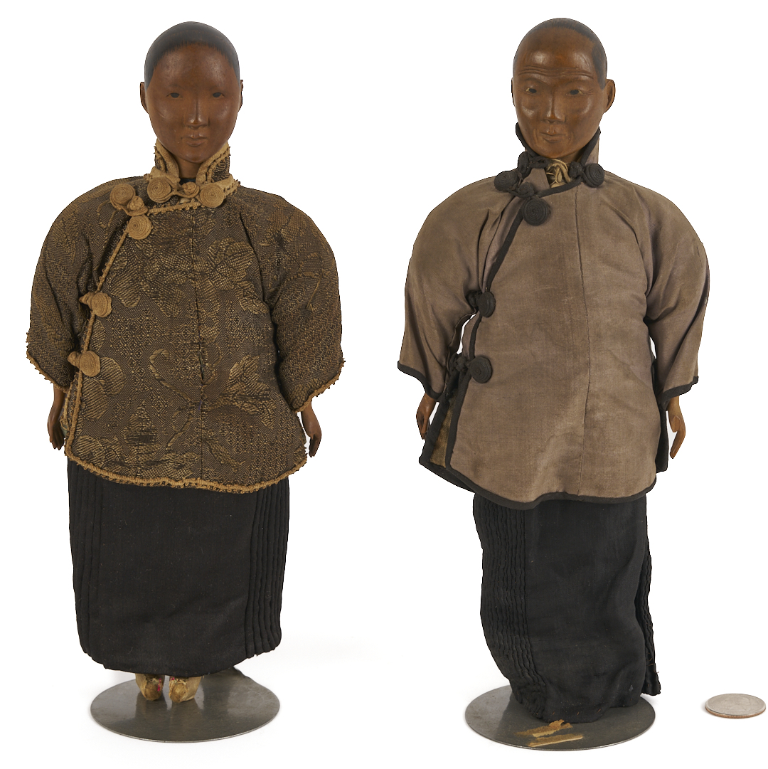 Lot 884: Two Chinese Door of Hope Dolls