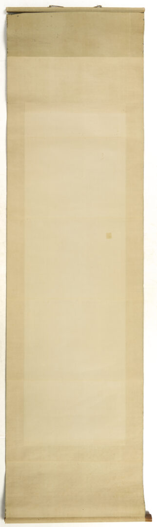 Lot 885: 3 Chinese Scroll Paintings, Landscapes & Calligraphy