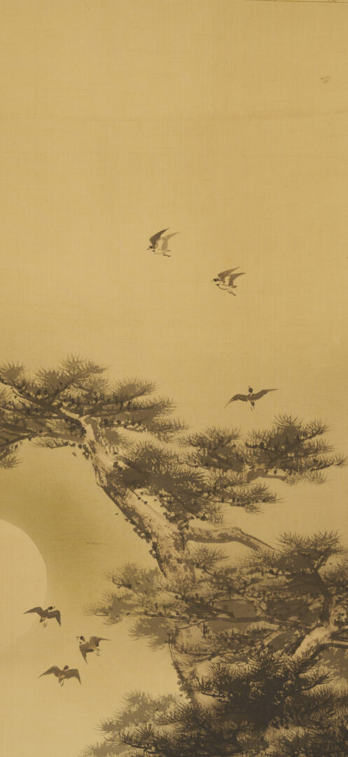 Lot 885: 3 Chinese Scroll Paintings, Landscapes & Calligraphy