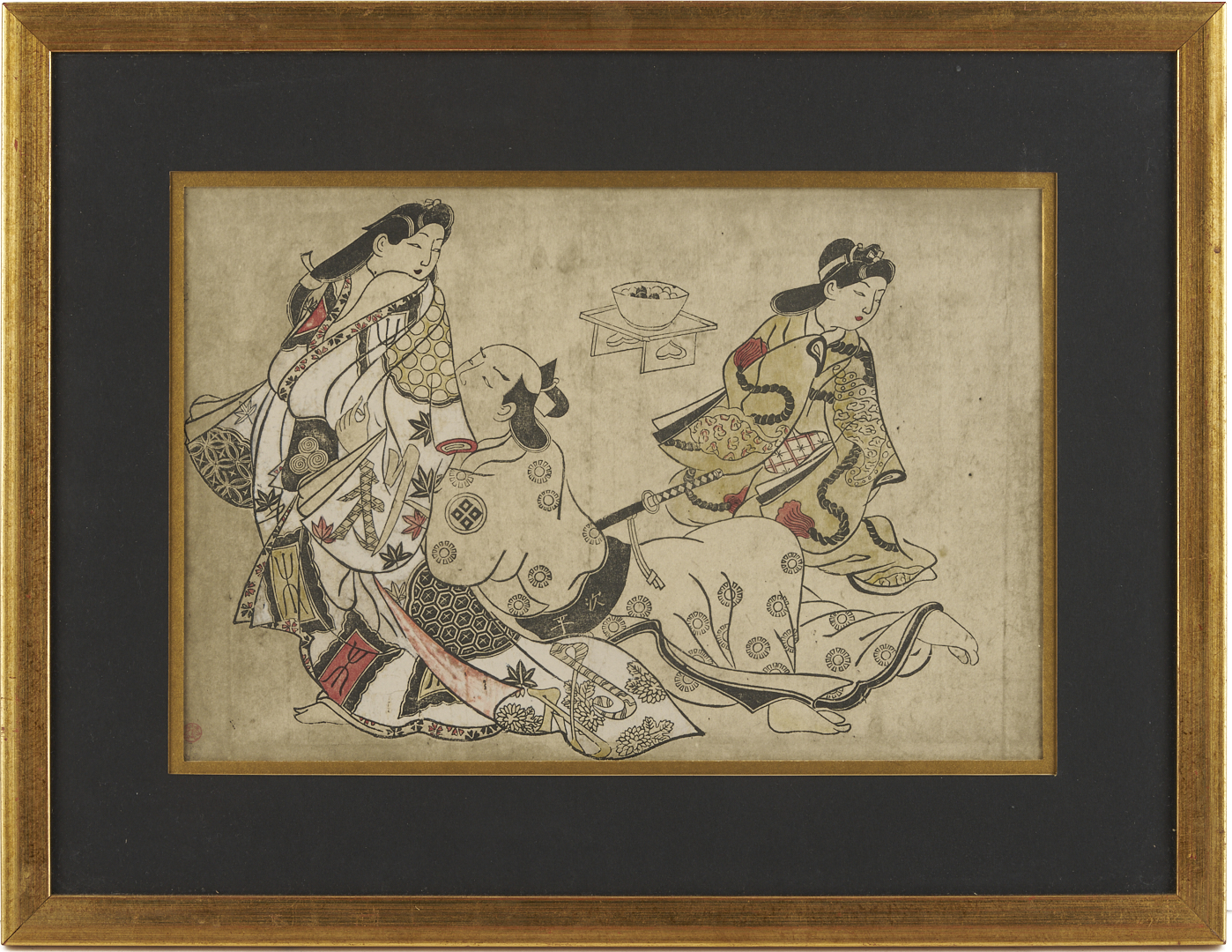 Lot 886: 2 Japanese Woodblock Prints, Mitsui Atsuo & After Kuniyoshi, Plus 2 Facsimiles of Early Prints
