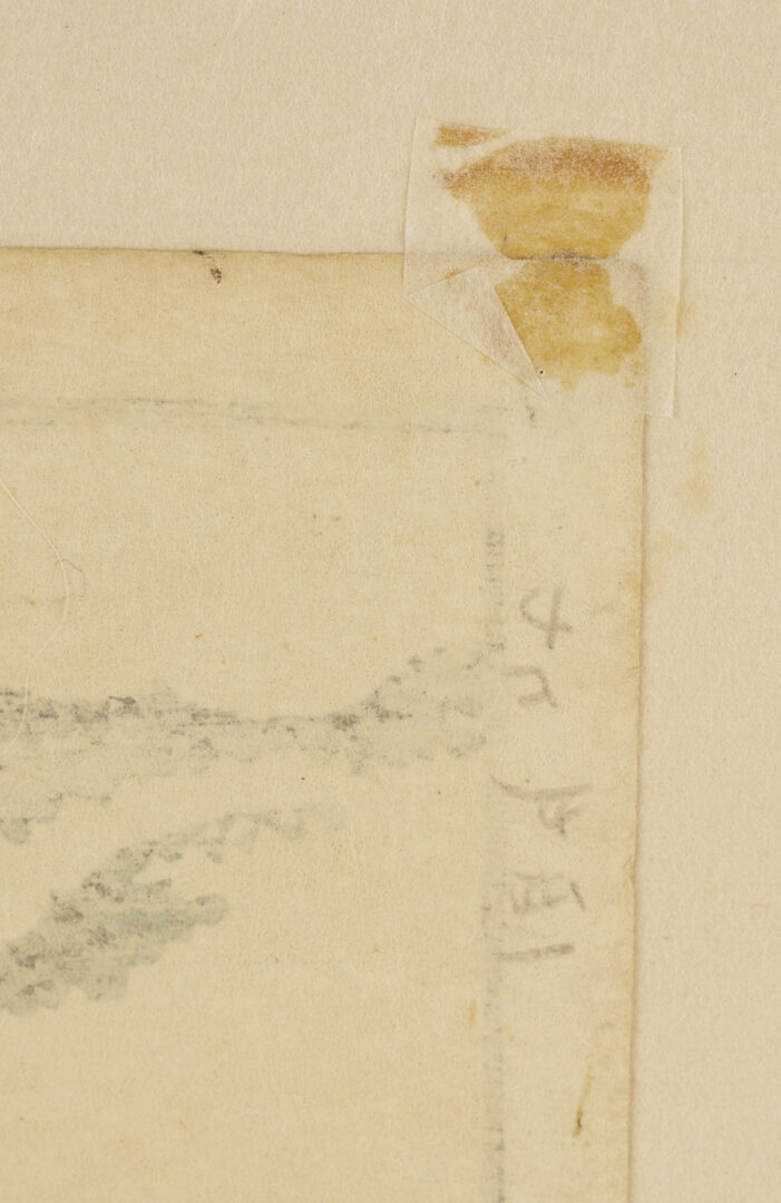 Lot 887: 2 Japanese Woodblock Prints, Hiroshige & Hokusai