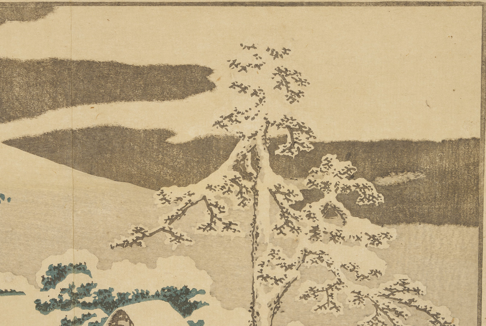 Lot 887: 2 Japanese Woodblock Prints, Hiroshige & Hokusai