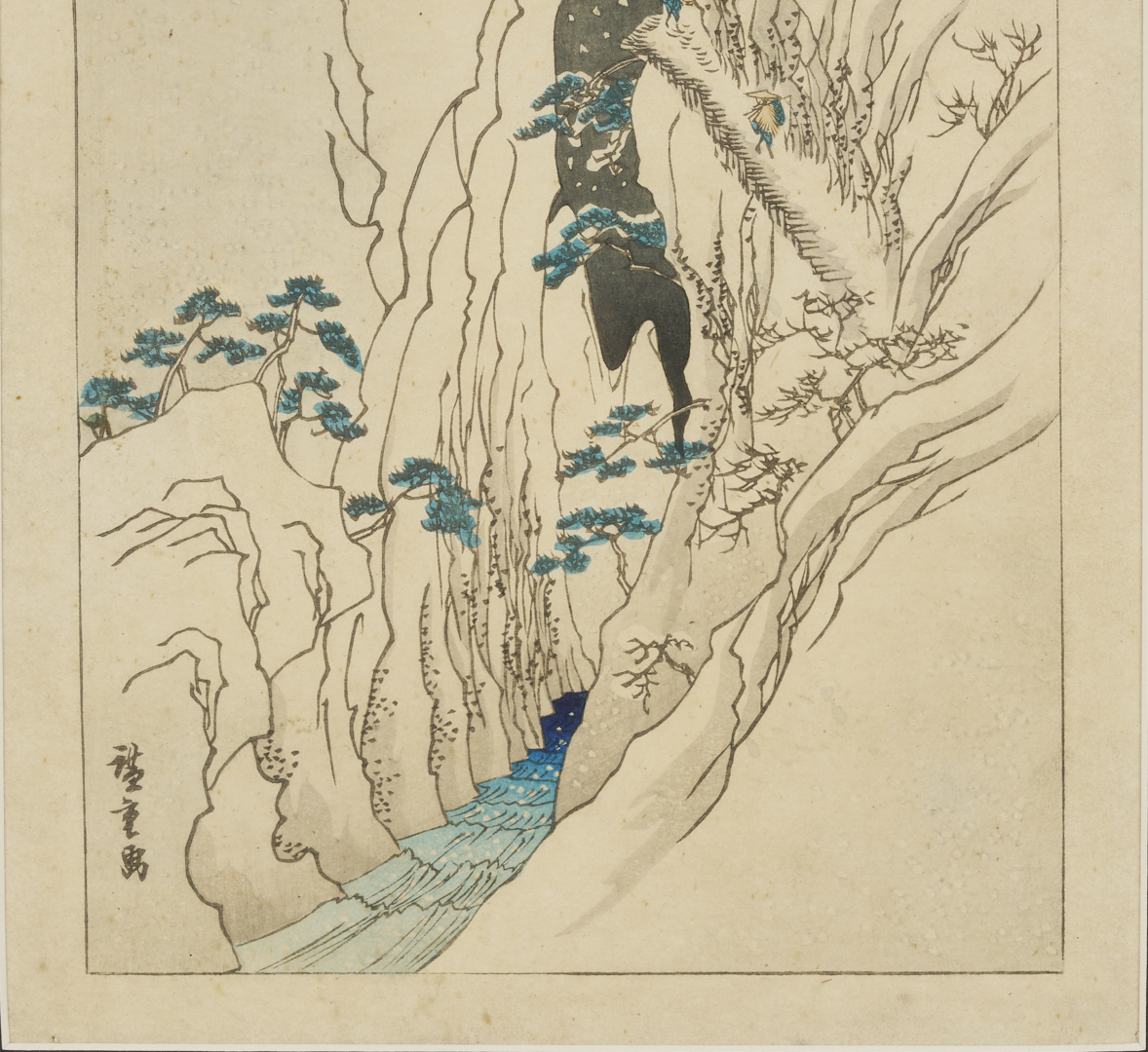 Lot 888: 2 Japanese Woodblock Landscape Prints Incl. Hiroshige, Famous Places in Edo